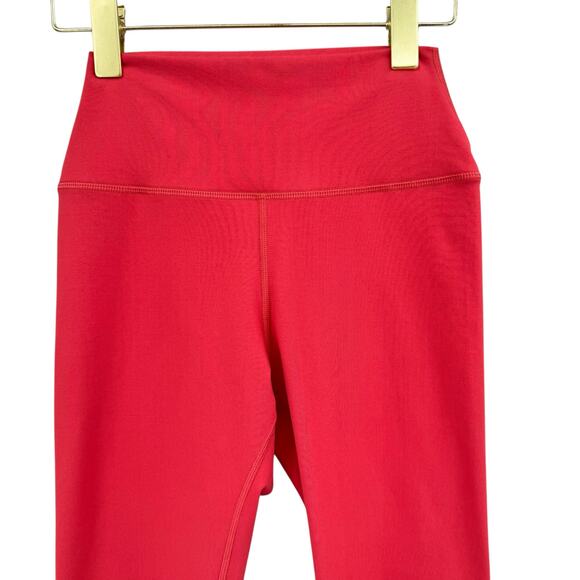 Playground Active Orange Color Block High Waist Cropped Buttery Soft Leggings - Picture 3 of 6